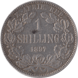 1897 SOUTH AFRICA SILVER ONE SHILLING - SILVER WORLD COINS - Cambridgeshire Coins