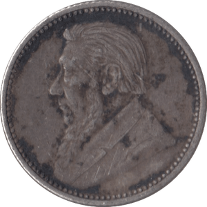 1897 SOUTH AFRICA SILVER SIXPENCE - SILVER WORLD COINS - Cambridgeshire Coins