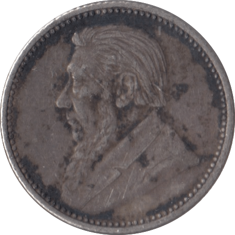 1897 SOUTH AFRICA SILVER SIXPENCE - SILVER WORLD COINS - Cambridgeshire Coins