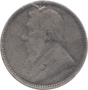 1897 SOUTH AFRICA SILVER SIXPENCE - SILVER WORLD COINS - Cambridgeshire Coins