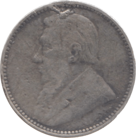 1897 SOUTH AFRICA SILVER SIXPENCE - SILVER WORLD COINS - Cambridgeshire Coins