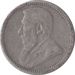 1897 SOUTH AFRICA SILVER SIXPENCE - SILVER WORLD COINS - Cambridgeshire Coins