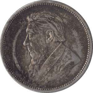 1897 SOUTH AFRICA SILVER TWO SHILLINGS - SILVER WORLD COINS - Cambridgeshire Coins