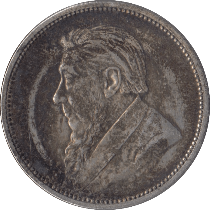 1897 SOUTH AFRICA SILVER TWO SHILLINGS - SILVER WORLD COINS - Cambridgeshire Coins
