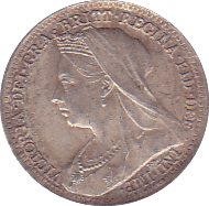 1897 THREEPENCE ( EF ) B - Threepence - Cambridgeshire Coins