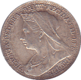 1897 THREEPENCE ( EF ) B - Threepence - Cambridgeshire Coins