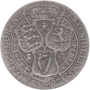 1897 TWO SHILLINGS ( NF ) 11 - Florin - Cambridgeshire Coins