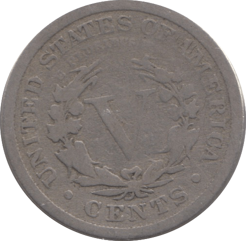 1897 USA 5 SILVER CENTS - SILVER WORLD COINS - Cambridgeshire Coins