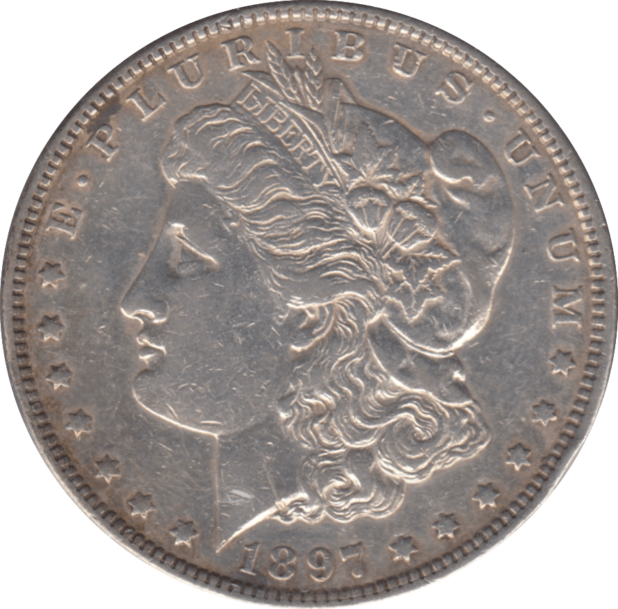 1897 USA SILVER MORGAN DOLLAR - WORLD COINS - Cambridgeshire Coins