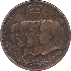 1897 VICTORIAN DIAMOND JUBILEE COMMEMORATIVE MEDAL - MEDALLIONS - Cambridgeshire Coins