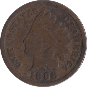 1898 1 CENT USA - WORLD COINS - Cambridgeshire Coins