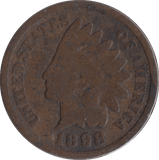 1898 1 CENT USA - WORLD COINS - Cambridgeshire Coins