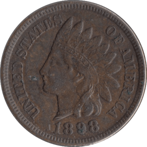 1898 1 CENT USA - WORLD COINS - Cambridgeshire Coins