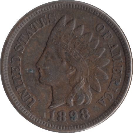 1898 1 CENT USA - WORLD COINS - Cambridgeshire Coins