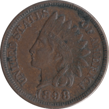 1898 1 CENT USA - WORLD COINS - Cambridgeshire Coins