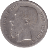 1898 50 CENTIMES BELGIUM - WORLD COINS - Cambridgeshire Coins