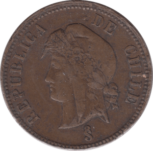 1898 CHILE 2 1/2 CENTAVOS - WORLD COINS - Cambridgeshire Coins