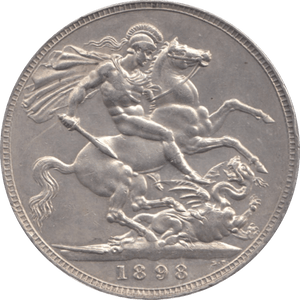 1898 CROWN ( AUNC ) LXI REF 1 - Crown - Cambridgeshire Coins