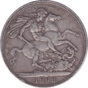 1898 CROWN ( F ) LXII - Crown - Cambridgeshire Coins