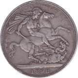 1898 CROWN ( F ) LXII - Crown - Cambridgeshire Coins