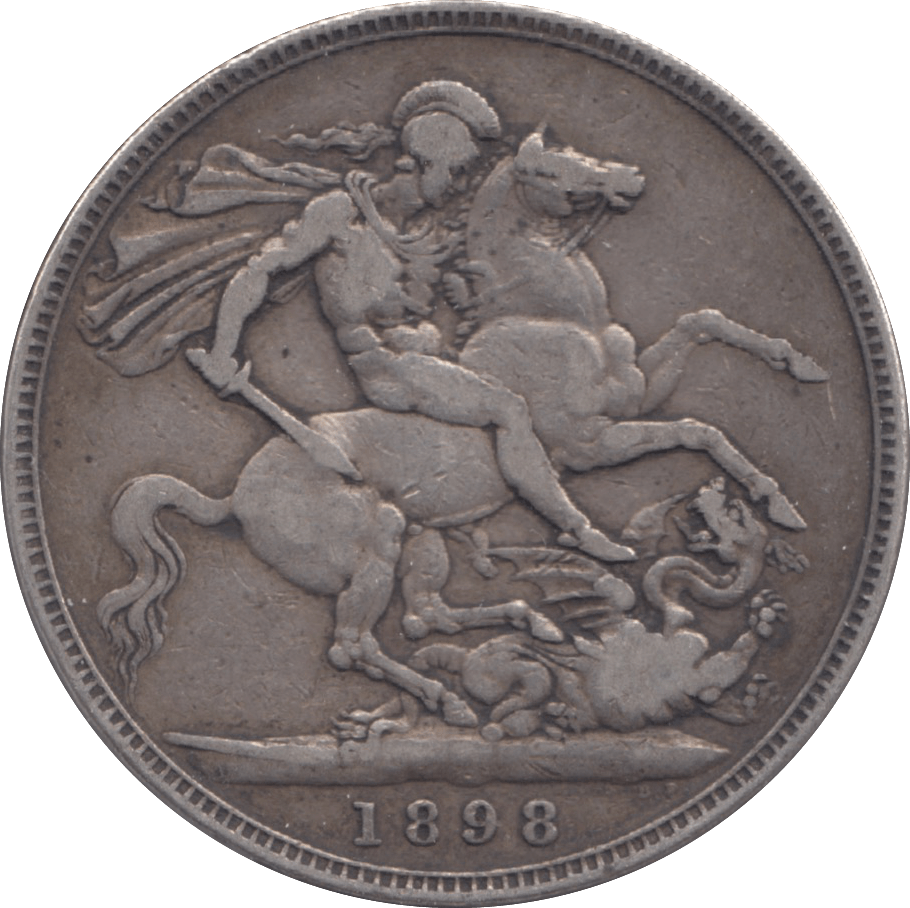 1898 CROWN ( FINE ) LXII - Crown - Cambridgeshire Coins