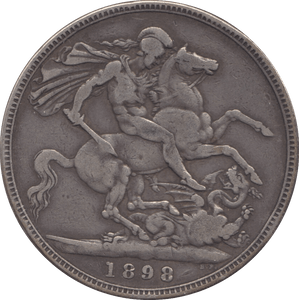 1898 CROWN ( GF ) LXII 3 - CROWN - Cambridgeshire Coins