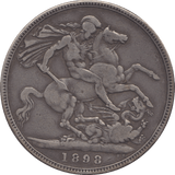 1898 CROWN ( GF ) LXII 3 - CROWN - Cambridgeshire Coins
