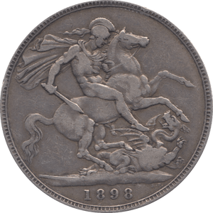 1898 CROWN ( GF ) LXII - CROWN - Cambridgeshire Coins