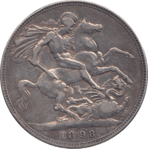 1898 CROWN LXII ( VF ) 14 - Crown - Cambridgeshire Coins