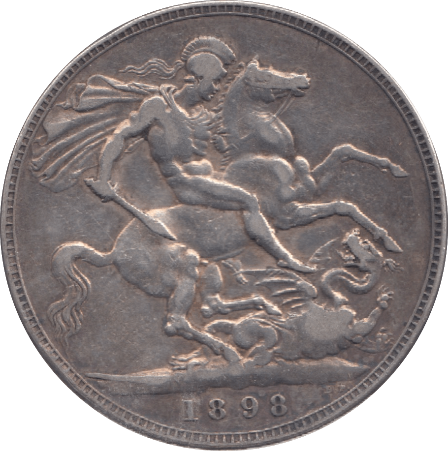 1898 CROWN LXII ( VF ) 14 - Crown - Cambridgeshire Coins