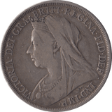 1898 CROWN ( VF ) - Crown - Cambridgeshire Coins