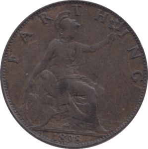 1898 FARTHING ( EF ) 23 - Farthing - Cambridgeshire Coins