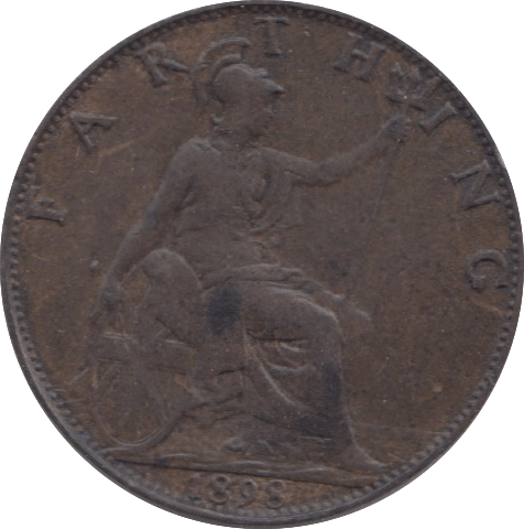 1898 FARTHING ( EF ) 23 - Farthing - Cambridgeshire Coins