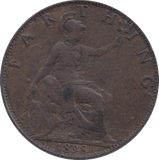 1898 FARTHING ( EF ) 23 - Farthing - Cambridgeshire Coins