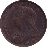 1898 FARTHING ( EF ) - Farthing - Cambridgeshire Coins