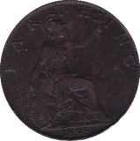 1898 FARTHING ( EF ) - Farthing - Cambridgeshire Coins