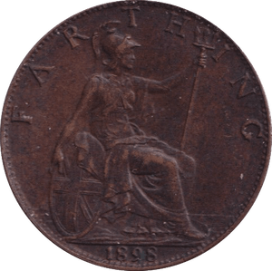 1898 FARTHING ( EF ) - Farthing - Cambridgeshire Coins