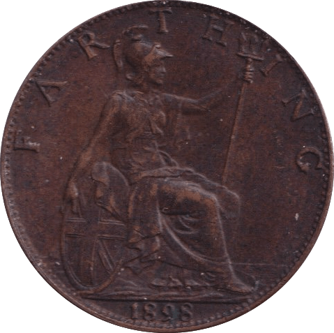 1898 FARTHING ( EF ) - Farthing - Cambridgeshire Coins