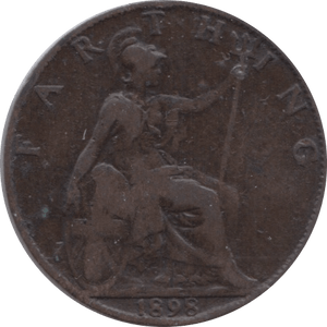 1898 FARTHING ( FAIR ) - Farthing - Cambridgeshire Coins