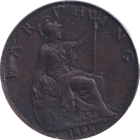 1898 FARTHING ( UNC ) - Farthing - Cambridgeshire Coins
