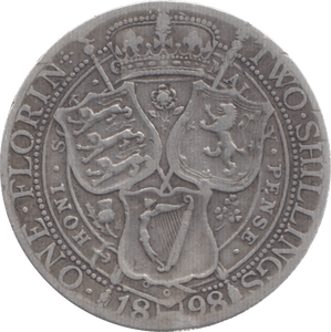 1898 FLORIN ( FINE ) 2 - Florin - Cambridgeshire Coins