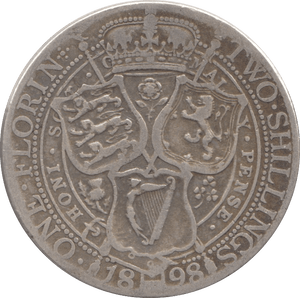 1898 FLORIN ( FINE ) 3 - Florin - Cambridgeshire Coins