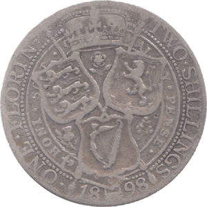 1898 FLORIN ( FINE ) 6 - Florin - Cambridgeshire Coins