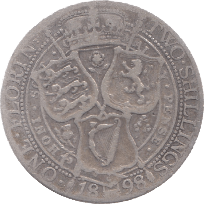 1898 FLORIN ( FINE ) 6 - Florin - Cambridgeshire Coins