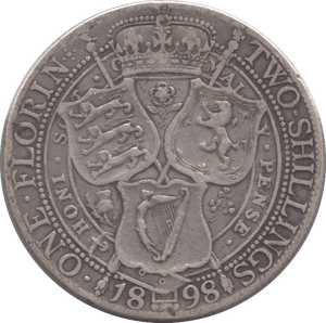 1898 FLORIN ( GF ) - Florin - Cambridgeshire Coins