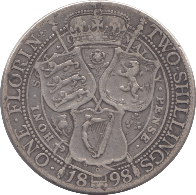 1898 FLORIN ( GF ) - Florin - Cambridgeshire Coins