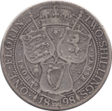 1898 FLORIN ( GF ) - Florin - Cambridgeshire Coins