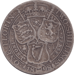 1898 FLORIN ( GF ) - FLORIN - Cambridgeshire Coins