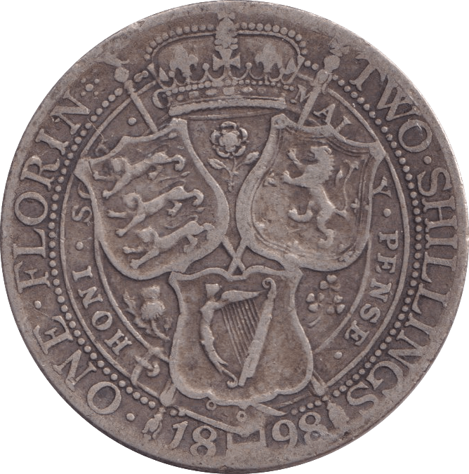 1898 FLORIN ( GF ) - FLORIN - Cambridgeshire Coins