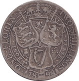 1898 FLORIN ( GF ) - FLORIN - Cambridgeshire Coins